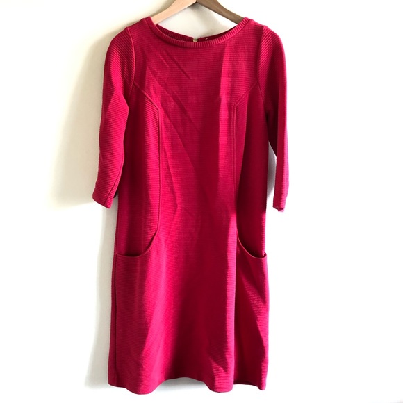 Boden Red Ottoman Shift Midi Dress WH538 Size 8L - Picture 3 of 14